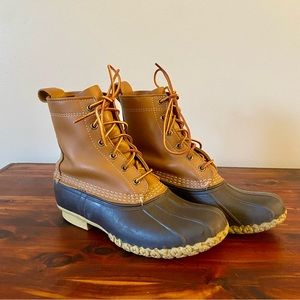 L.L. Bean 8 inch Leather Classic Duck Boots